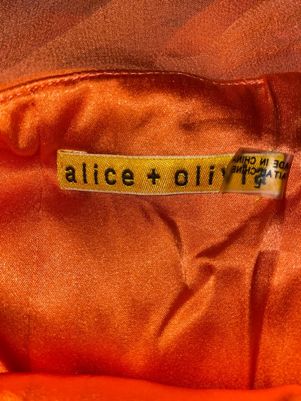 Alice + Olivia Coral Silk Chiffon Tiered Ruffle Halter Mini Dress Size Large - Picture 12 of 15